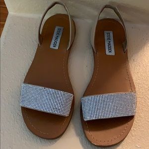 Steve Madden Rhinestone Slingback Sandals